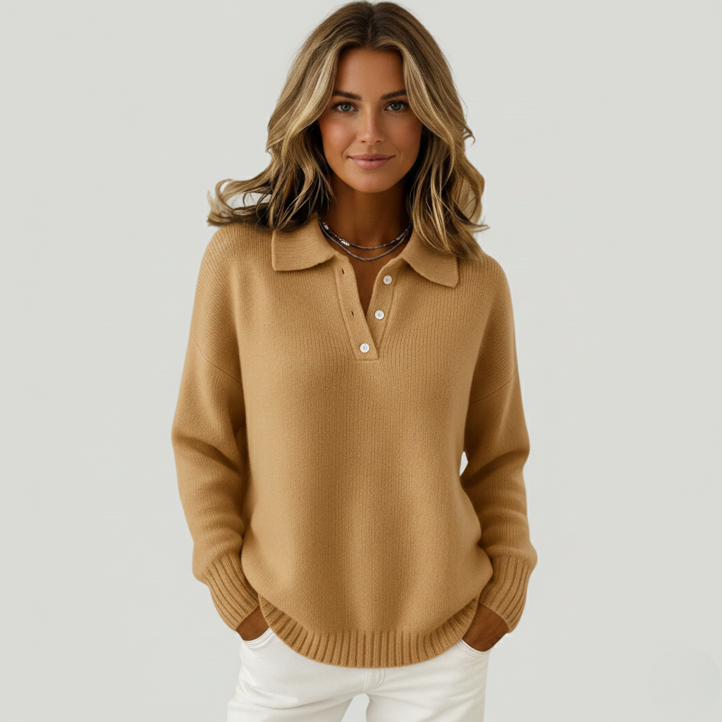 Aurora | סוודר רך עם צווארון