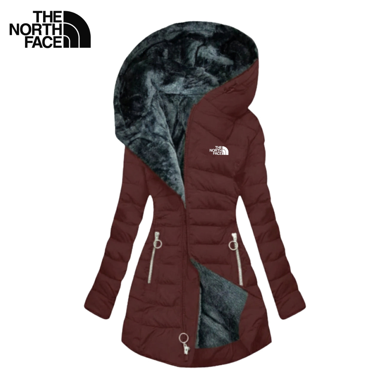 Malika | מעיל פוך ארוך עם כובע וריפוד רך