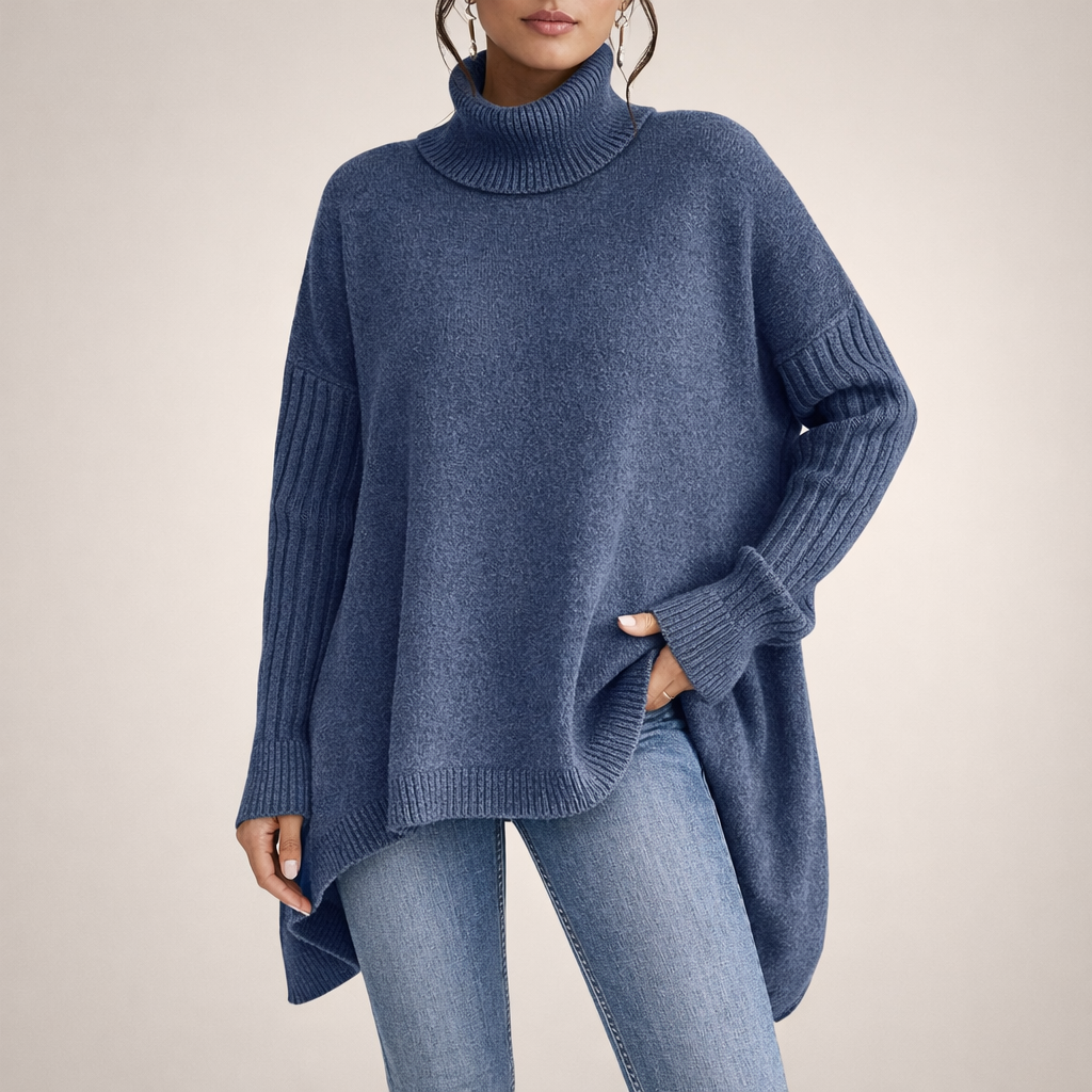 Ewa | סוודר גרנט גבוה במידה אוברסייז