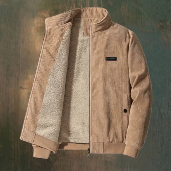 Evren | מעיל פשתן עם כיסוי פליז