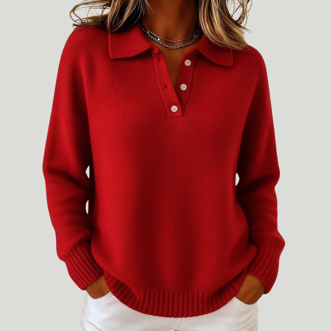 Aurora | סוודר רך עם צווארון