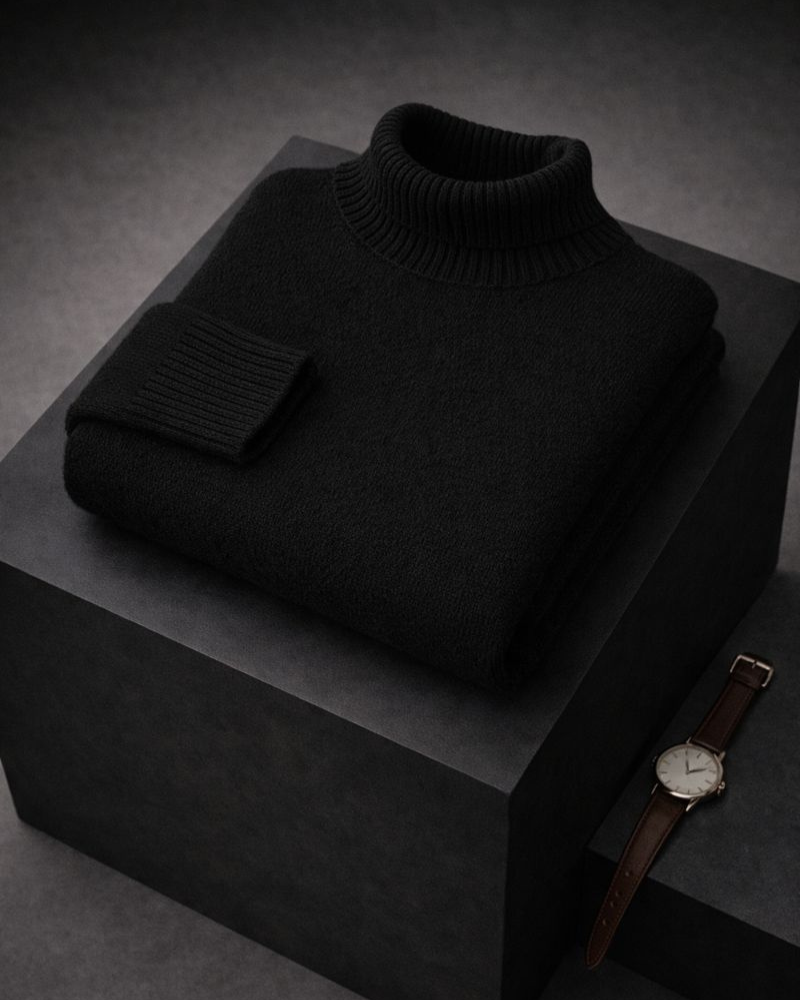 Elodie | סוודר רך עם צווארון גבוה