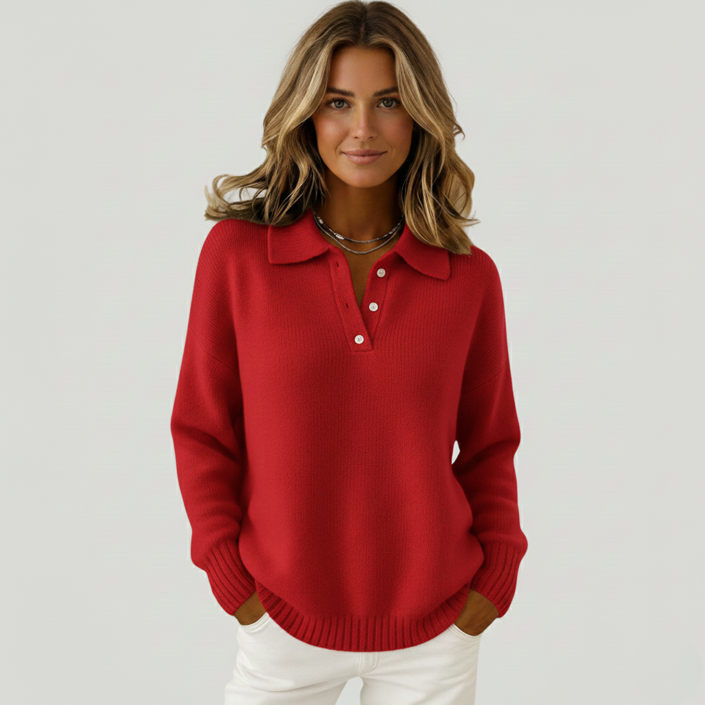 Aurora | סוודר רך עם צווארון