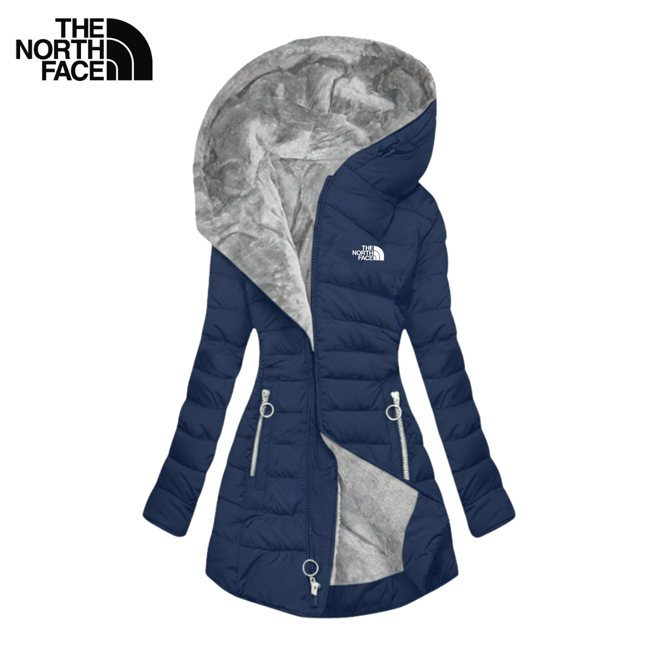 Malika | מעיל פוך ארוך עם כובע וריפוד רך