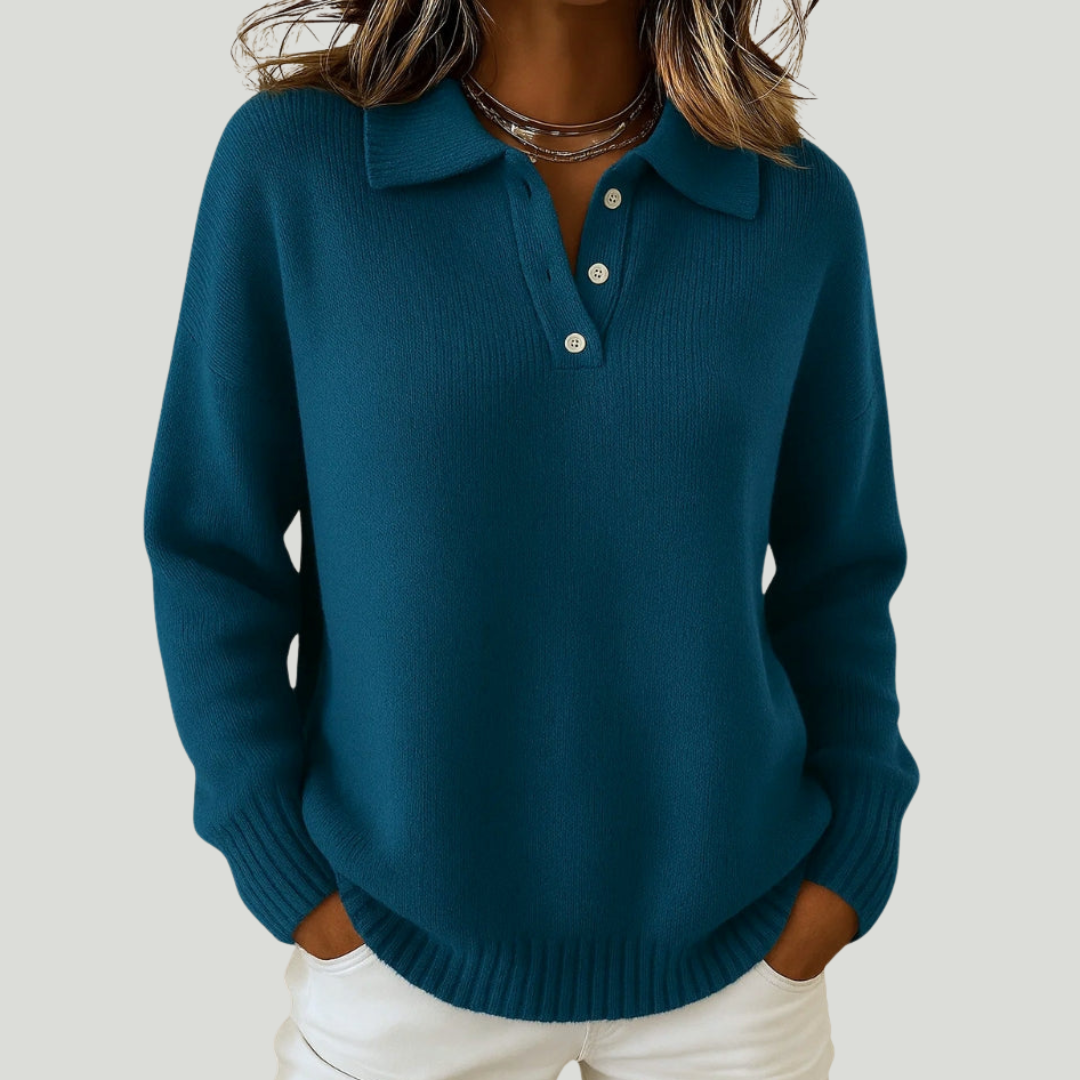 Aurora | סוודר רך עם צווארון