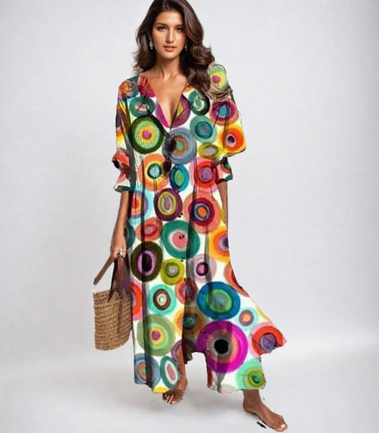 Lillia | שמלת מקסי בוהו