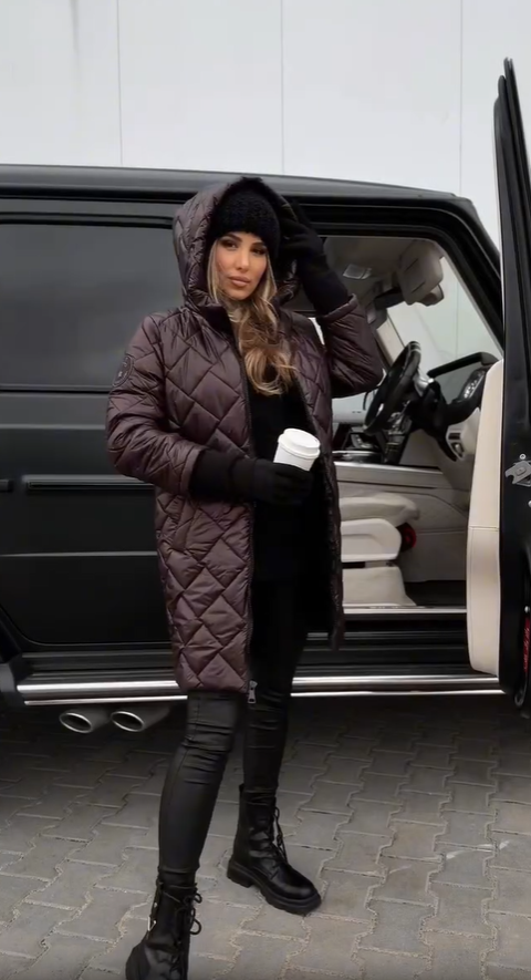 Bogna | מעיל פוך אלגנטי עם כובע